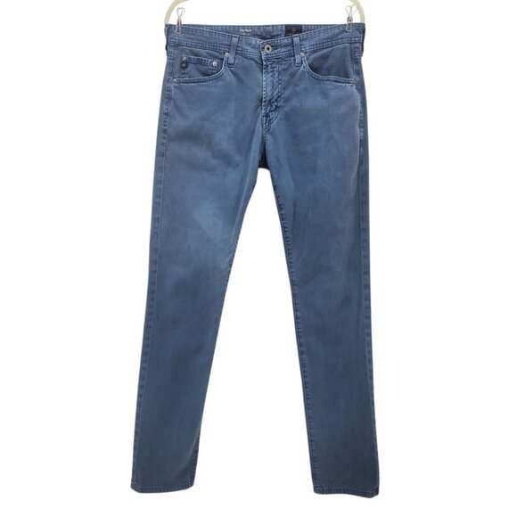 AG Adriano Goldschmied Mens 32X34 Pants The Tellis Modern Slim SUD Distressed Bl